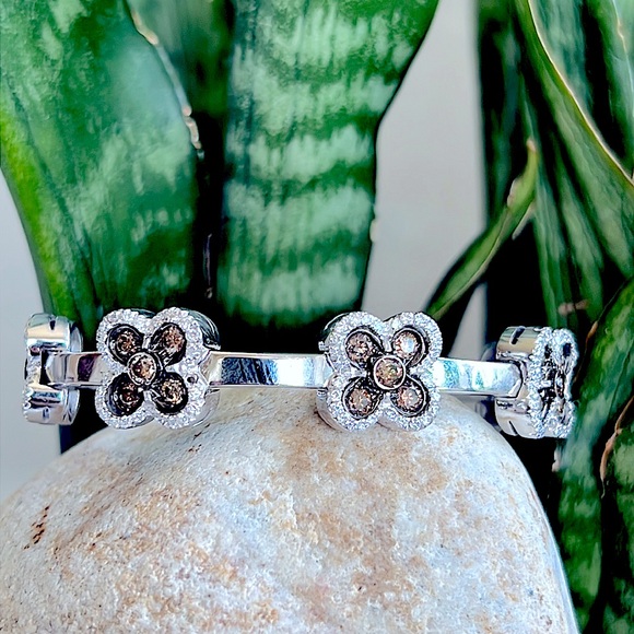 18 karat gold, and 3 carat diamond bracelet - Picture 6 of 17